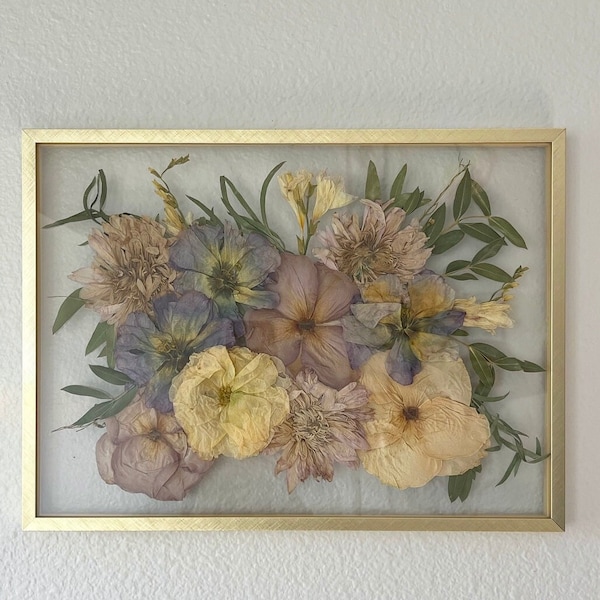 12X16 Pressed Bouquet Preservation NO deposit