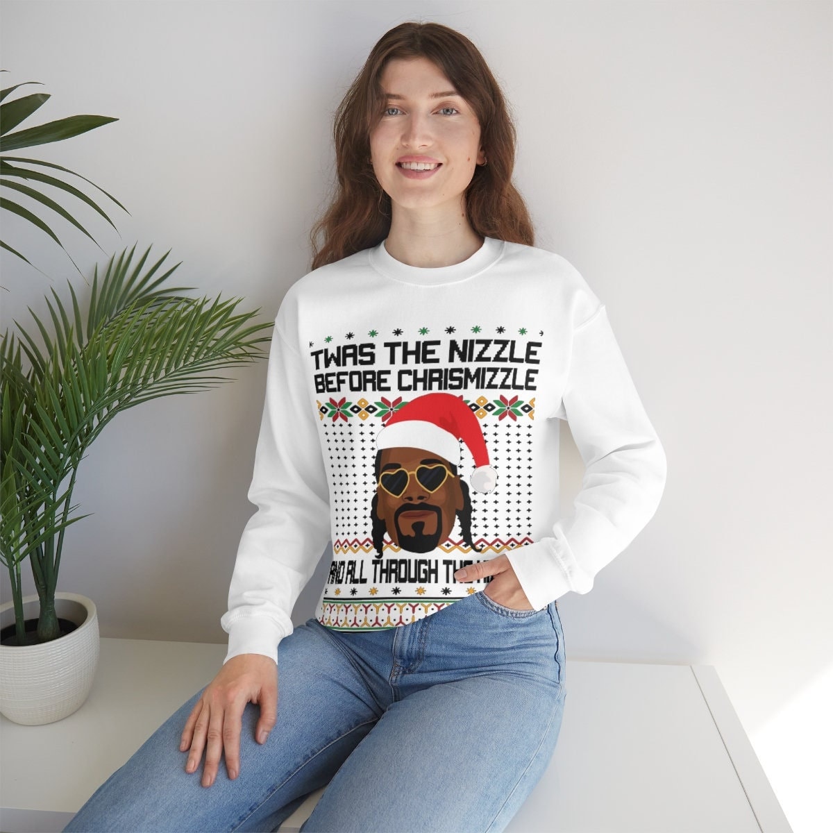 Snoop Dogg 'Twas The Nizzle Before Chrismizzle Unisex Sweatshirt