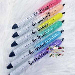Frases motivadoras con purpurina y frases positivas de Inkjoy