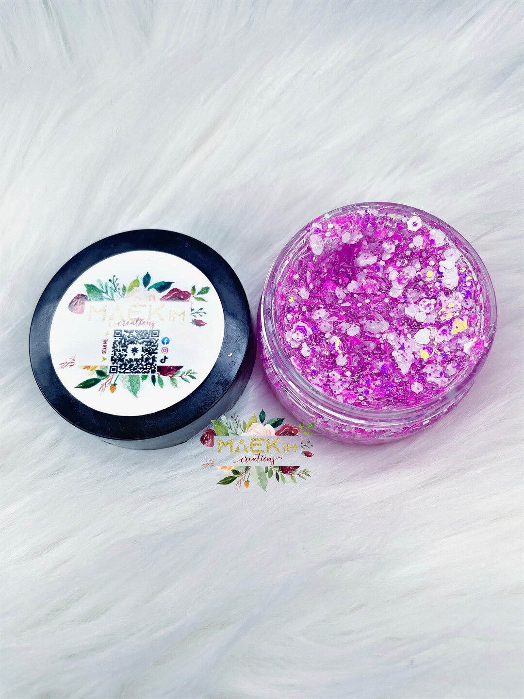 Pink and White Glitter Hair Gel, Glitter Hair Gel, Sports Hair Glitter, Pink Hair Glitter, White