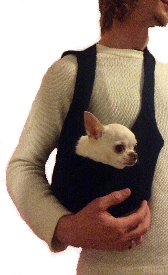 Men's Dog Messenger Pet Tote Bag Carrier Sling Etsy