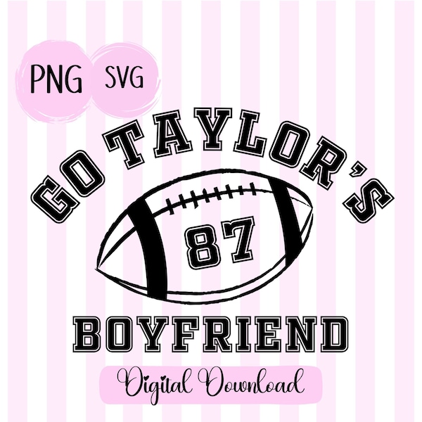Go Taylor's Boyfriend png Football Number 87 png Travis svg