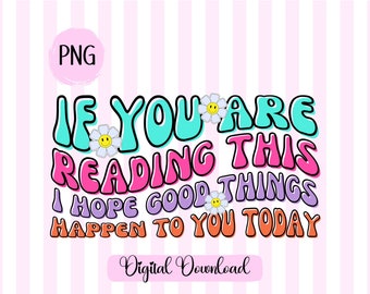Trendy Good Vibes PNG: Preppy Graphic (Digital Download)