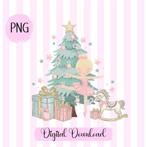 Nutcracker Png Nutcracker Christmas Holiday Clipart Ballet Rocking Horse Sugar Plum Fairy Russian Png Watercolor Christmas Sublimation PNG