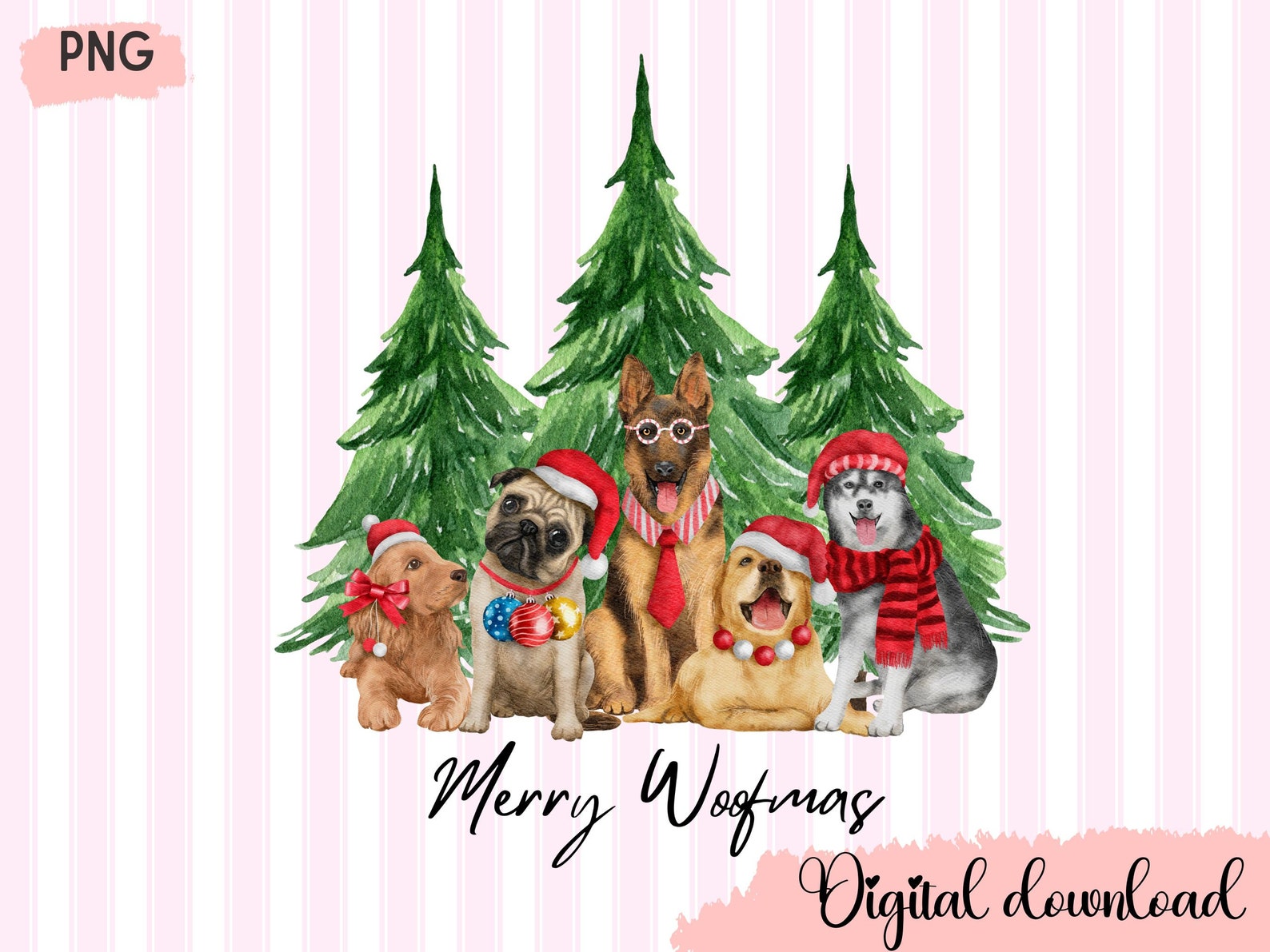 Merry Woofmas SVG | Funny Christmas Dog SVG | Dog Lover SVG - View #4