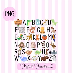 Alfabeto Animal png ABC Camisa Animal PNG Professor png Camisa Professor ABC Imprimível Pré-K Professor png Jardim de infância png Escola em casa png