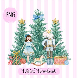 Nutcracker Png Nutcracker Christmas Holiday Clipart Ballet Rocking Horse Sugar Plum Fairy Russian Png Watercolor Christmas Sublimation PNG