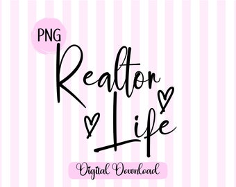 Realtor Life SVG: Home Girl PNG, makelaar gesneden bestand (digitale download)