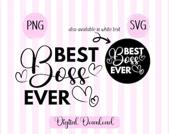 Beste baas ooit SVG, PNG - pensioen/waarderingscadeau (digitale download)