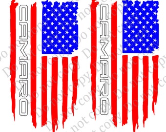 Flaga USA z logo Camaro dla właściciela samochodu chevy camaro w Twoim życiu. Zaprojektowany dla kubka 20 oz. Dołączone pliki png, svg, dxf i eps