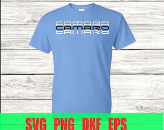Powtarzające się logo Chevy Camaro. Pliki svg, png, dxf i eps na koszulki, naklejki. Pokaż swoją dumę lub zrób prezent!