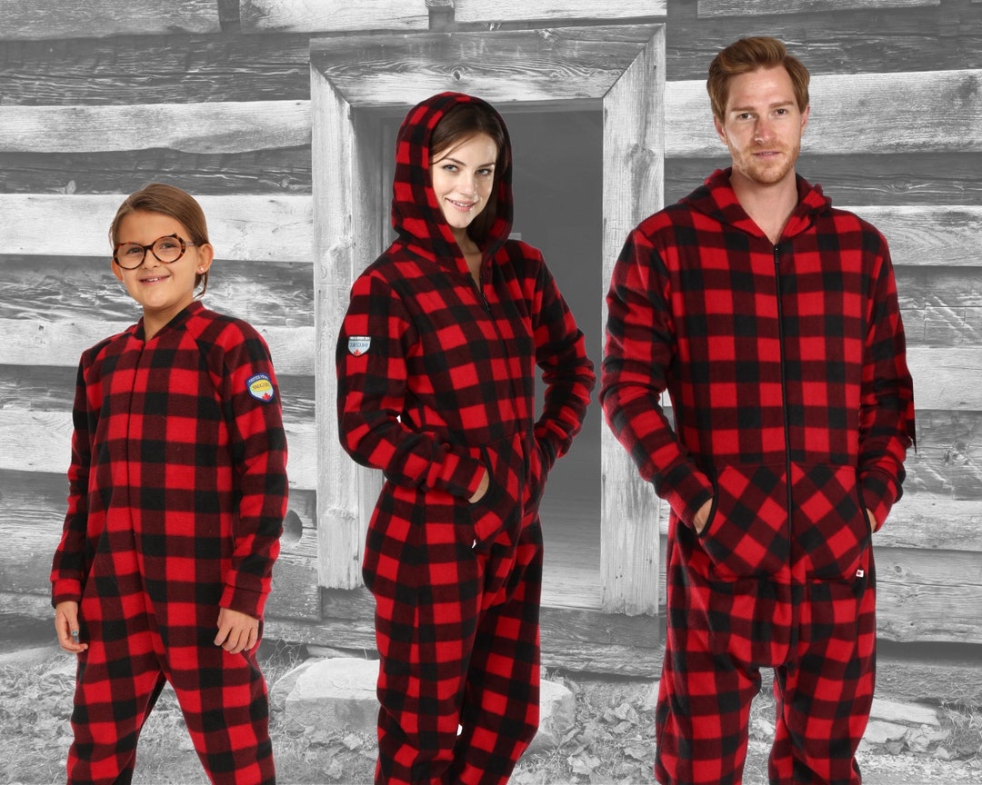 Canadian Made, Matching Pjs, Holiday Pajamas, Onesies for Adults