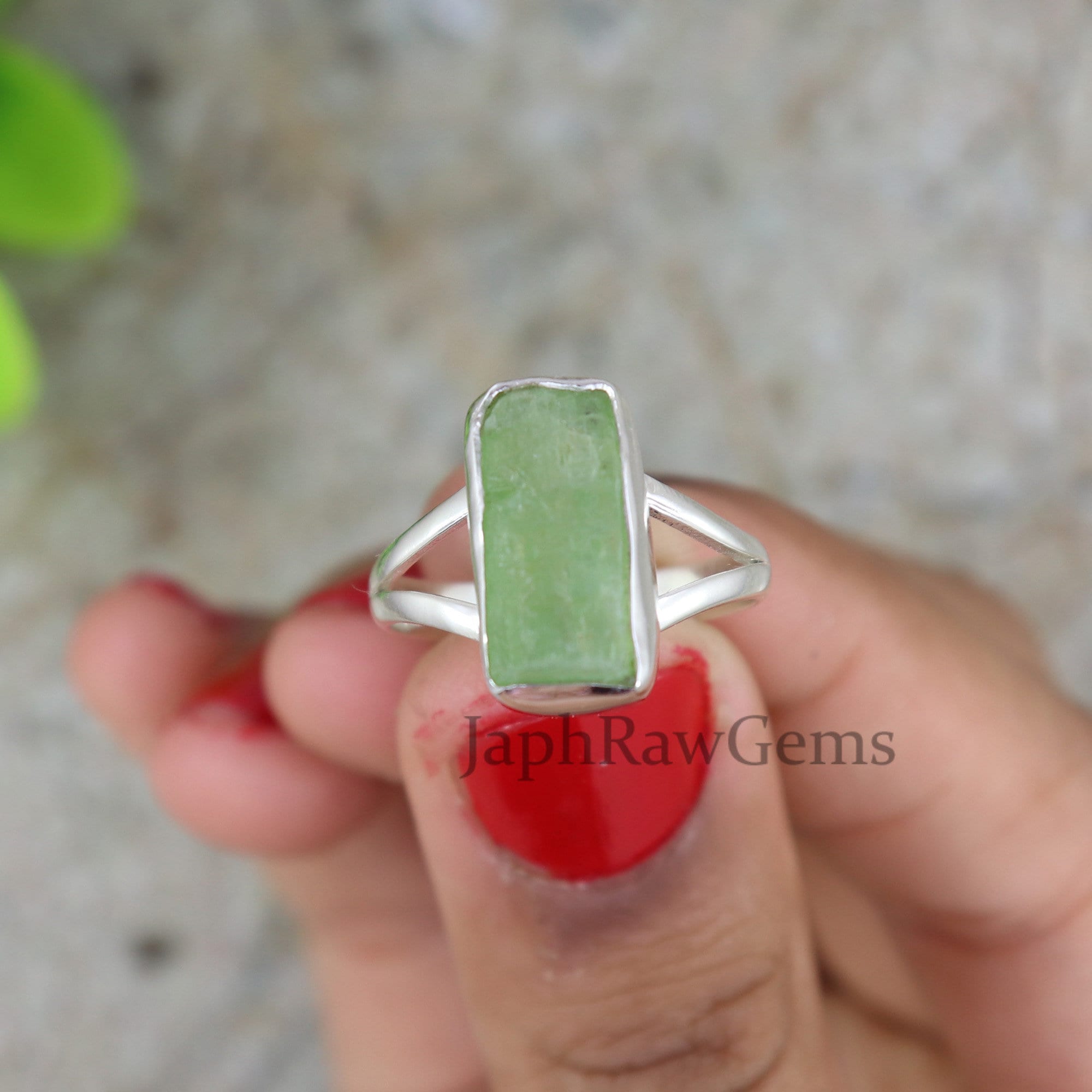 Green stone ring design for female deals