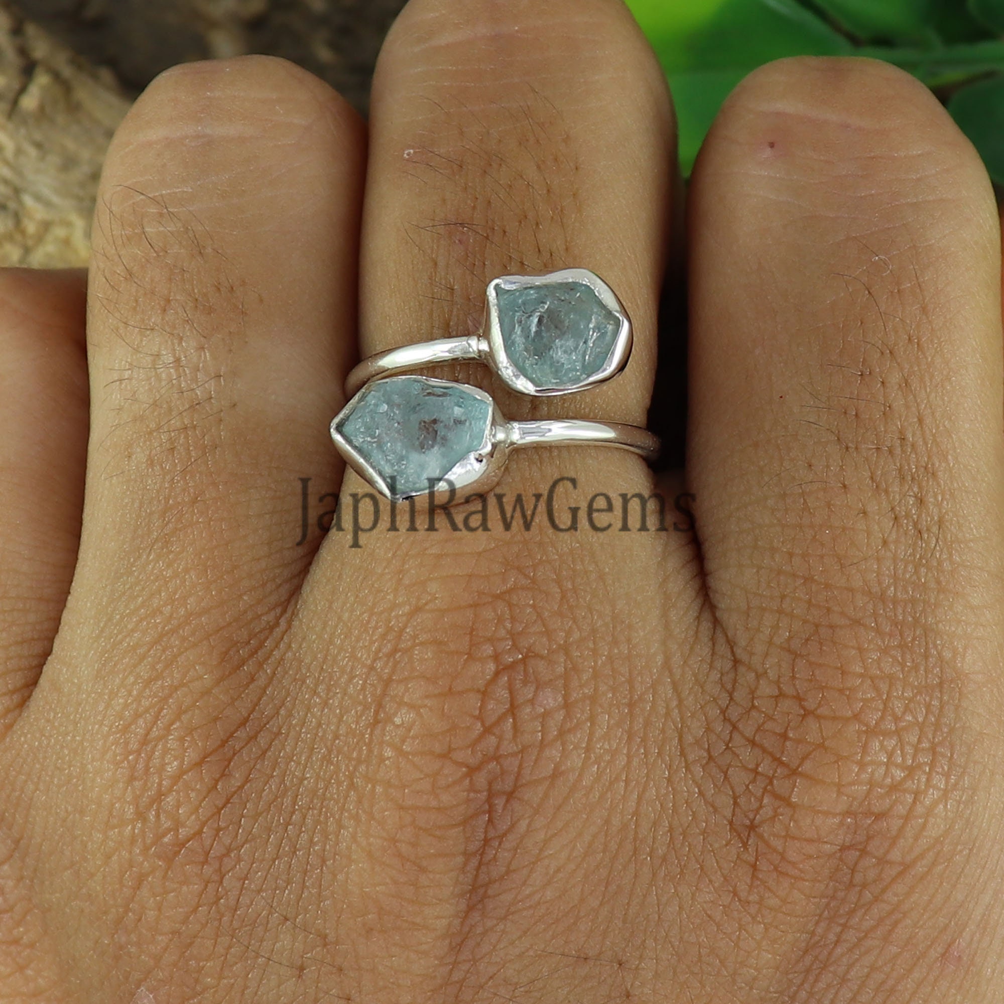 Double Stone Ring Etsy Australia