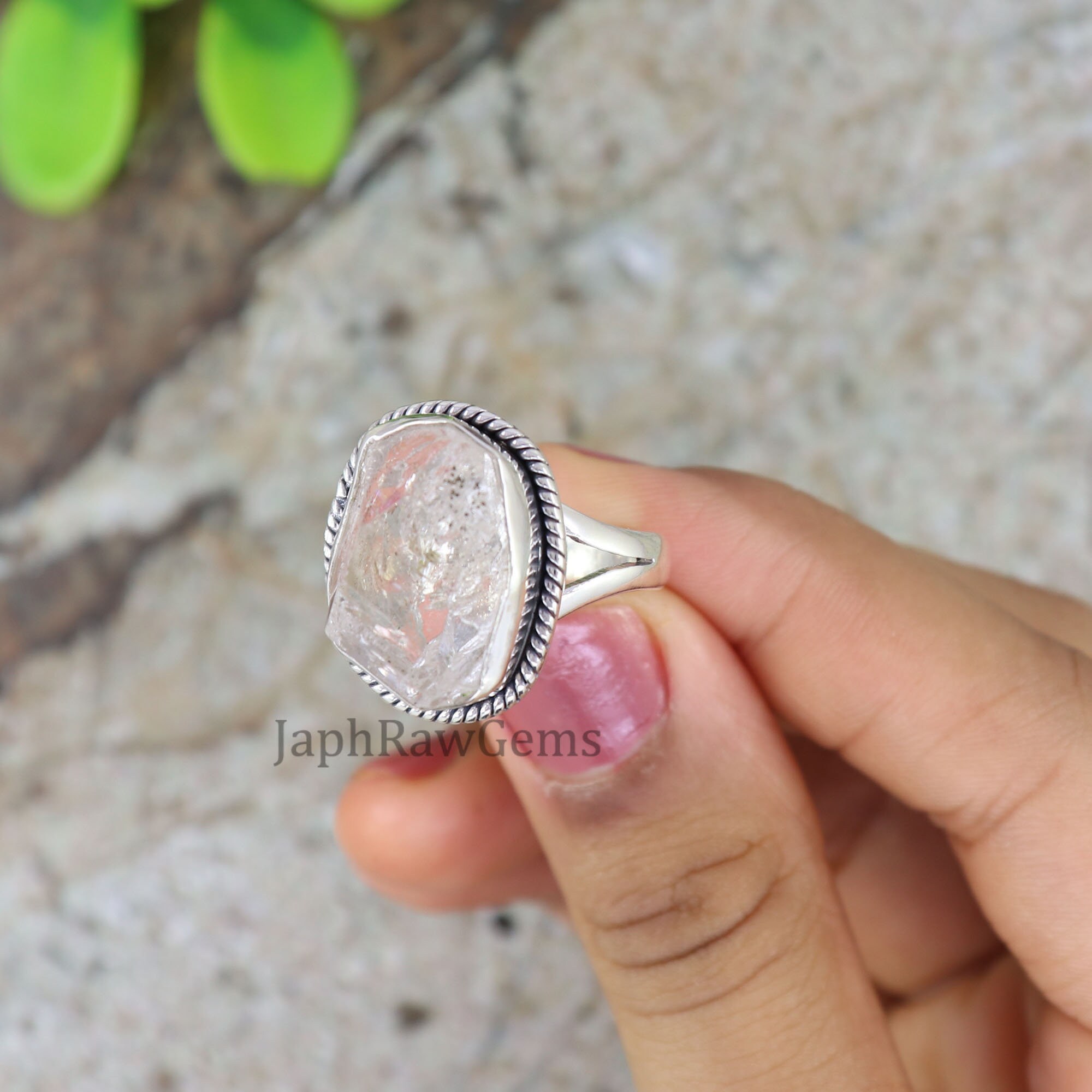 Anello in argento sterling con lapislazzuli fatto a mano
