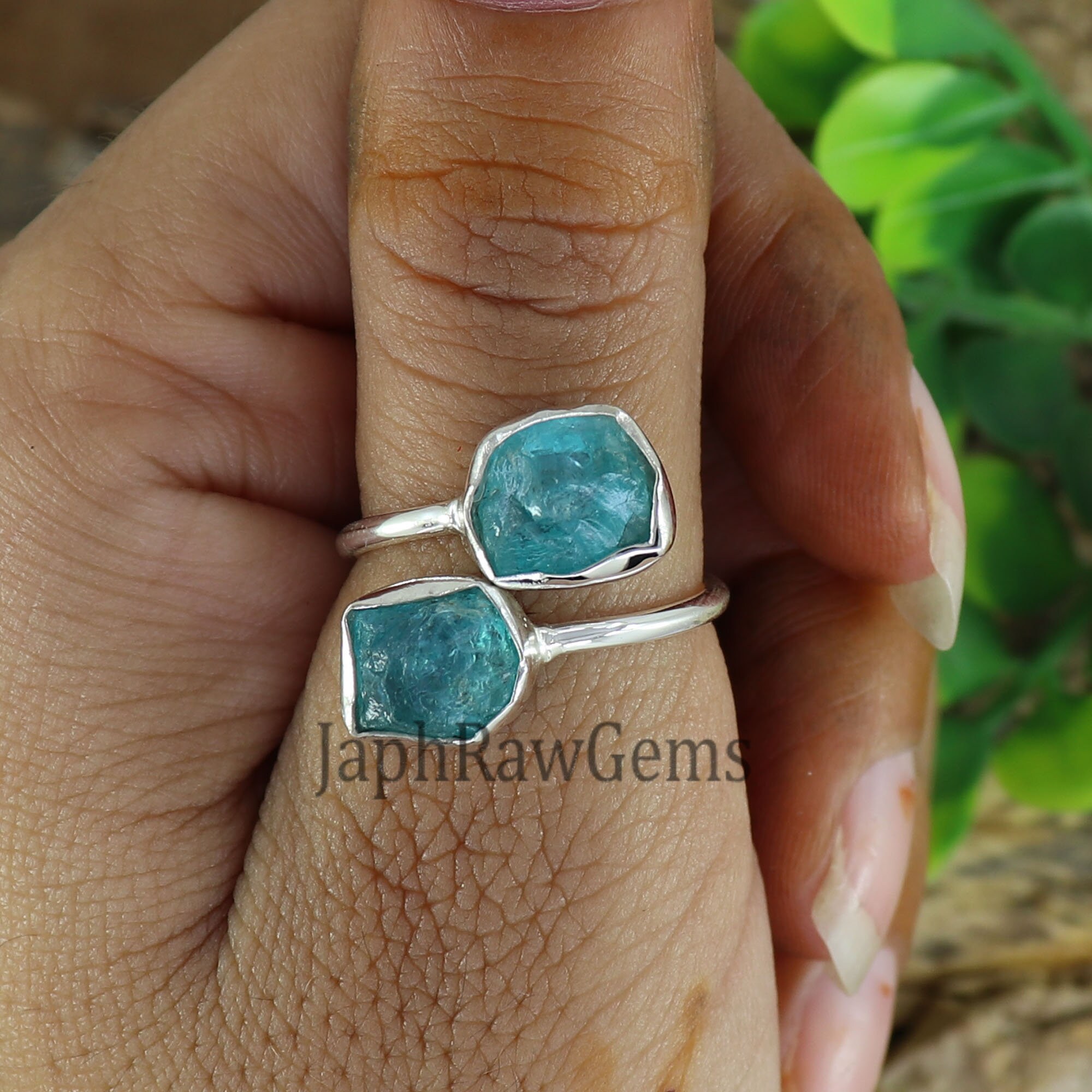 Natural Raw Apatite Ring Sterling Silver Ring Adjustable Ring Uncut Stone Ring Healing Crystal Ring Apatite Gemstone Gift for Her Etsy UK