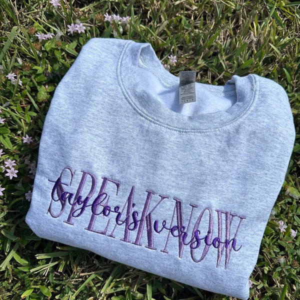 Speak Now Embroidered Sweater