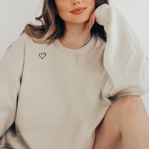 Lily Broken Heart Embroidered Sweatshirt