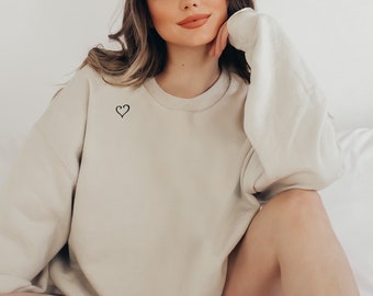 Lily Broken Heart Embroidered Sweatshirt
