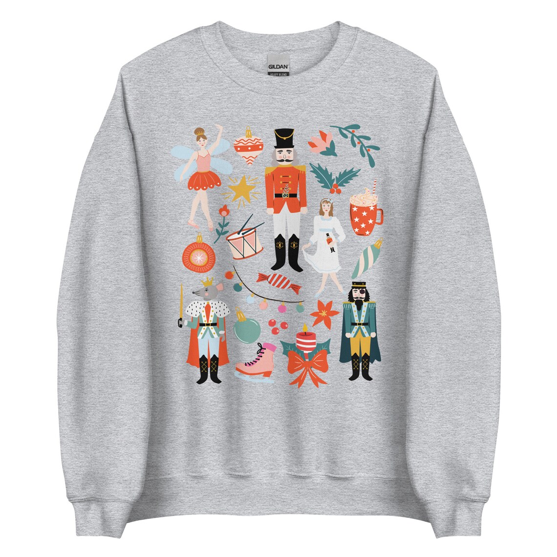 Nutcracker Sweatshirt Nutcracker Ballet Christmas Sweatshirt Etsy