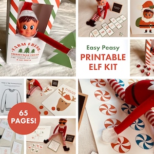 Kit elfo, kit elfo stampabile, kit elfo stampabile, bigliettini elfo stampabili, lettere elfo stampabili, gioco elfo, bigliettini elfo stampabili, giochi certificati