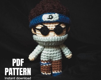 crochet doll amigurumi pattern, insect boy, pdf pattern