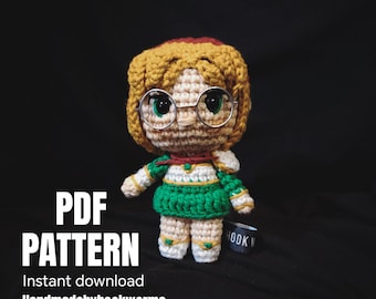 crochet doll amigurumi pattern, Air princess , pdf pattern
