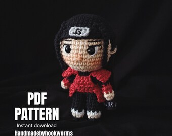 crochet doll amigurumi pattern, 1st leader , pdf pattern