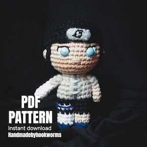 crochet doll amigurumi pattern, brother, pdf pattern