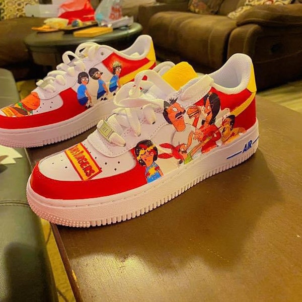 Bobs Burgers customized shoes