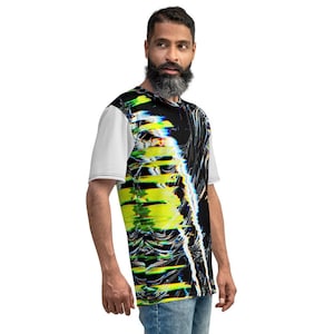 All-Over Print Men&#39;s Crew Neck T-Shirt Abstract Illogical Array Design Pattern