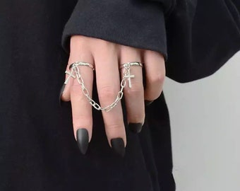 Gothic Punk Retro Tibetan Silver Twisty Finger Rings GIFT MANY STYLES ML NEW Gothic Punk Retro Tibetan Silver Twisty Finger Rings GIFT MANY STYLES ML NEW
