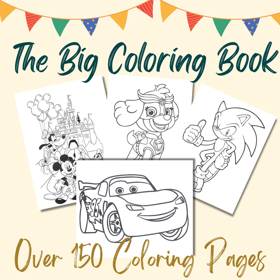 The Big Coloring Book //over 150 Coloring Pages// 5 Different
