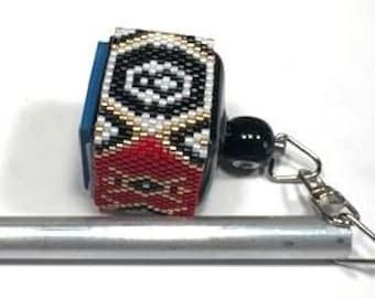 Beaded Billiard Chalk Holder