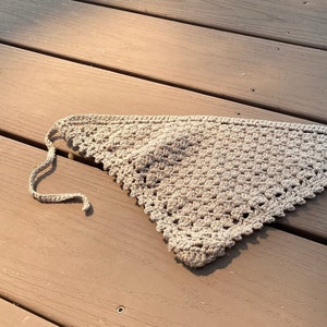 Crochet Shell Stitch Hair Kerchief