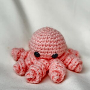 Crochet Amigurumi Mini Octopus Stuffed Animal Plushie