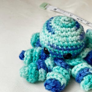 Crochet Amigurumi Mini Octopus Stuffed Animal Plushie
