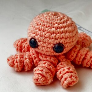 Crochet Amigurumi Mini Octopus Stuffed Animal Plushie