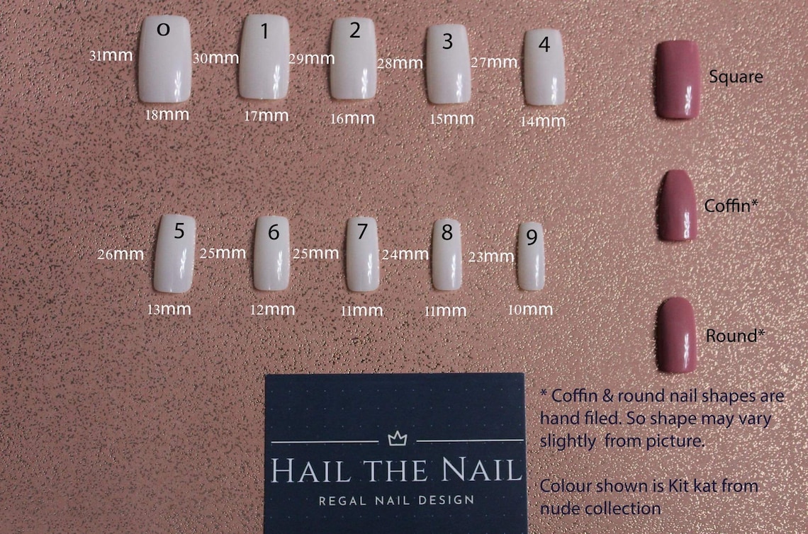 Press On Nails For Wide Nails Extra Wide Press on Nails the Platinum Collection Various Colours and