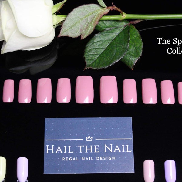 Extra wide Press on nails - The Spring Time Collection - various colours and shapes