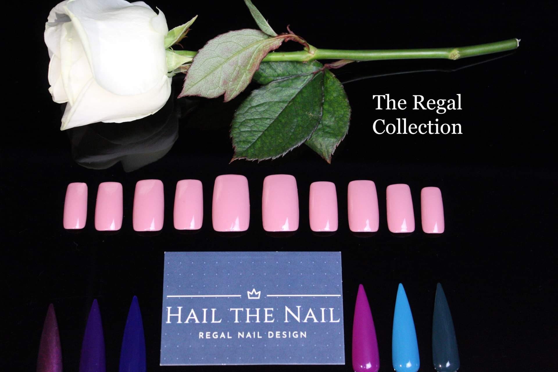 Press On Nails For Wide Nails Extra Wide Press on Nails the Regal Collection Various Colours and