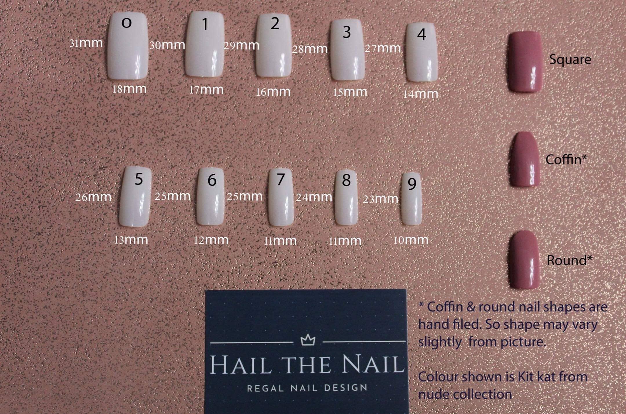 Extra Wide Press on Nails. Full Cover Square. Suitable for Men and