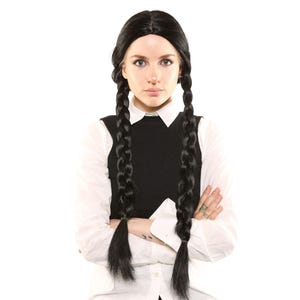 1950&#39;s Classic TV Goth Girl Style Theatrical Costume Wig