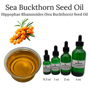 Pure Organic Sea Buckthorn Seed Oil - 100% Botanical Plant Oil