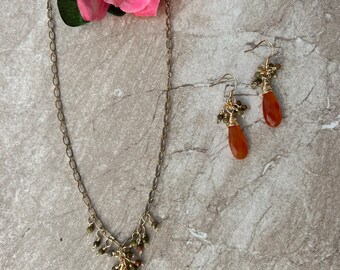 Carnelian and Unakite set.