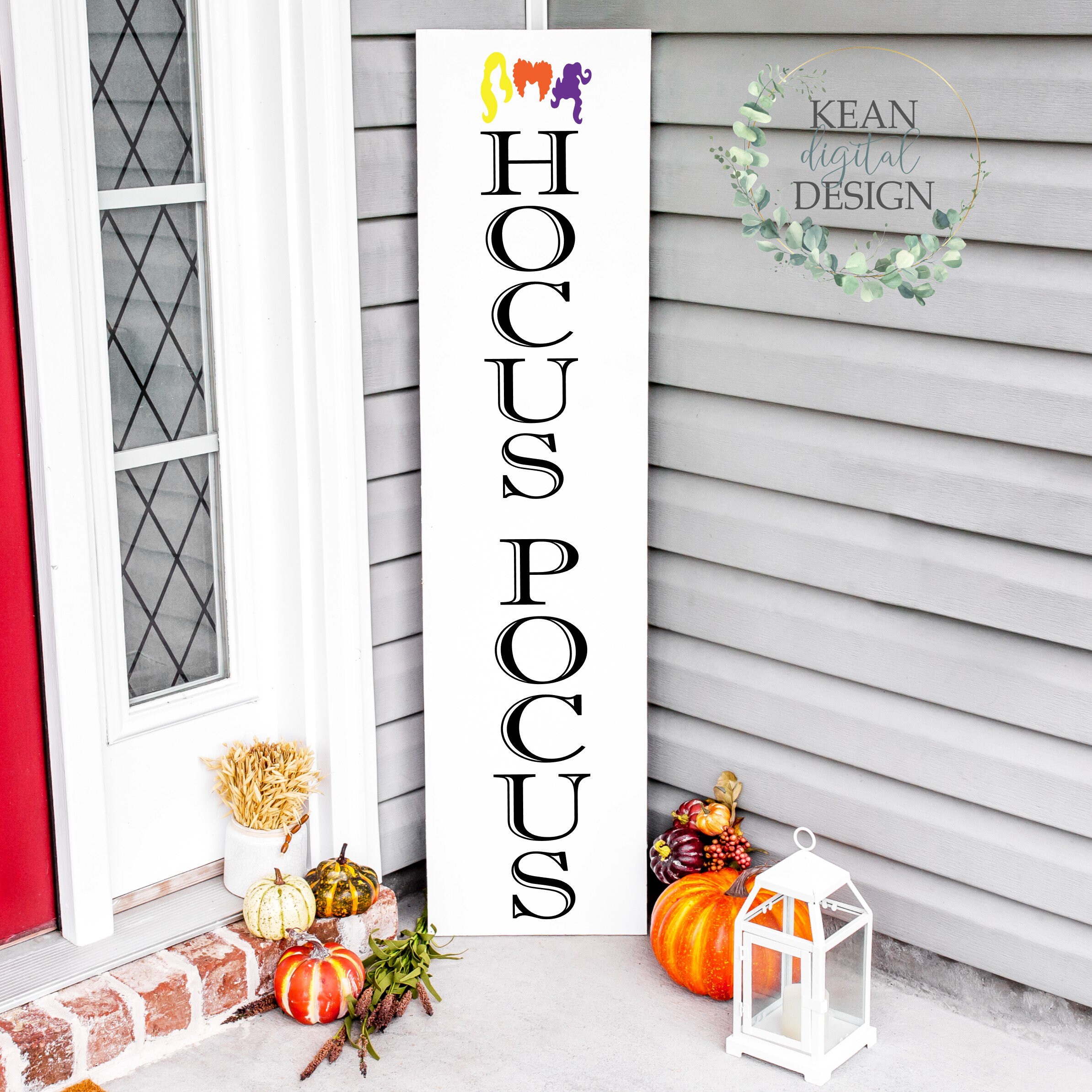 Hocus Pocus Porch Sign SVG, Porch Leaner SVG, Porch Sign File, Cricuit & Silhoette Designs