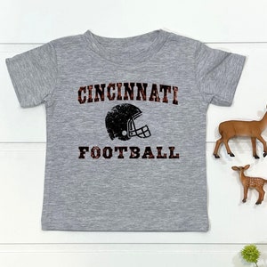Cincinnati Football Toddler Shirt | Vintage Cincy Football Kids Shirt | Cincinnati Football Youth T-Shirt