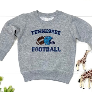 Suéter de fútbol de Tennessee para niños pequeños / Suéter de fútbol de Tennessee vintage juvenil / Camisa del orgullo de Tennessee / Camisa de aficionado a los deportes / Deportes de Nashville
