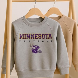 Toddler Minnesota Football Sweatshirt  - Game Day Shirt for Kids | Youth Minnesota Fan Sweatshirt | Twin Cities Sports Toddler Tee