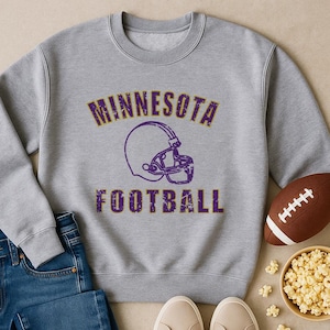 Kids Vintage Minnesota Football Sweatshirt: Toddler Fan Apparel